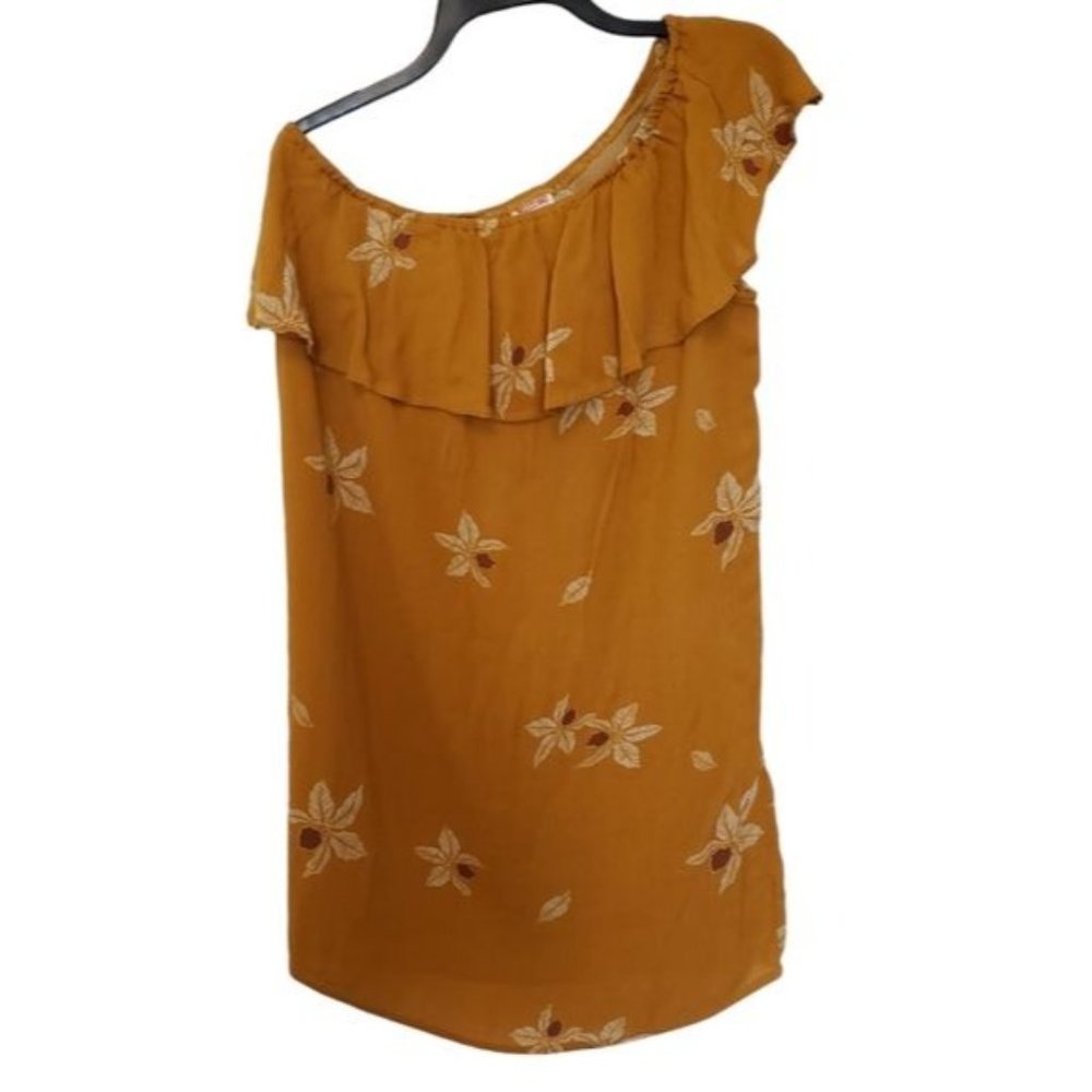 3/$15 Mossimo One Shoulder Floral Ruffle Mini Dress Size Large